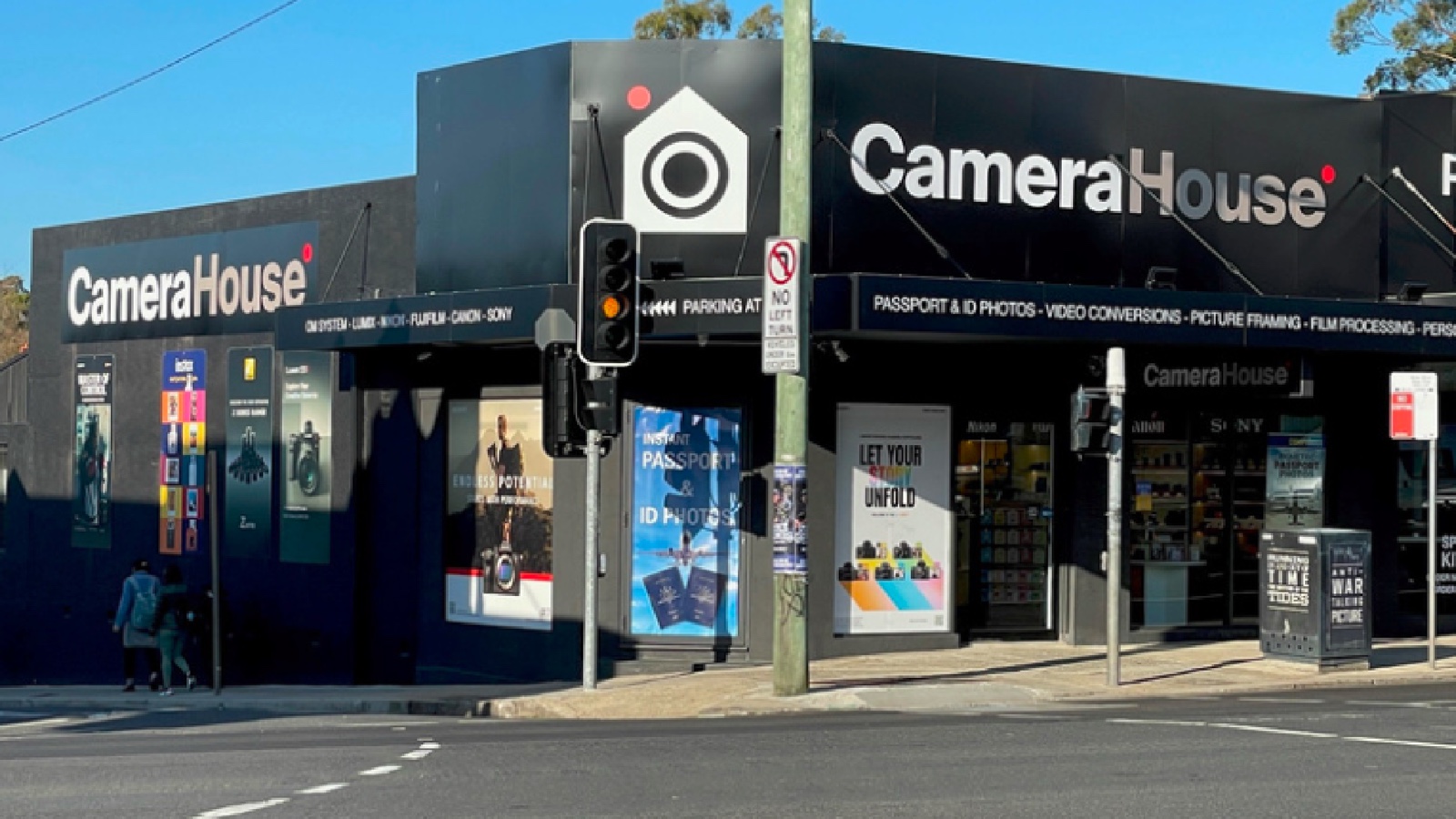 The rebranded Camera House storefront on the corner