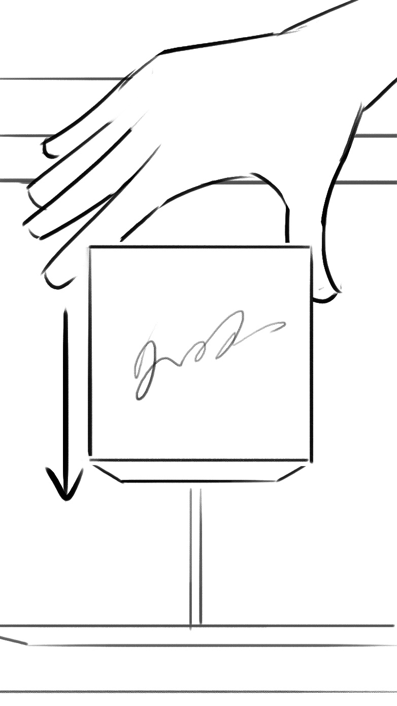 AEOS storyboard, shot 17