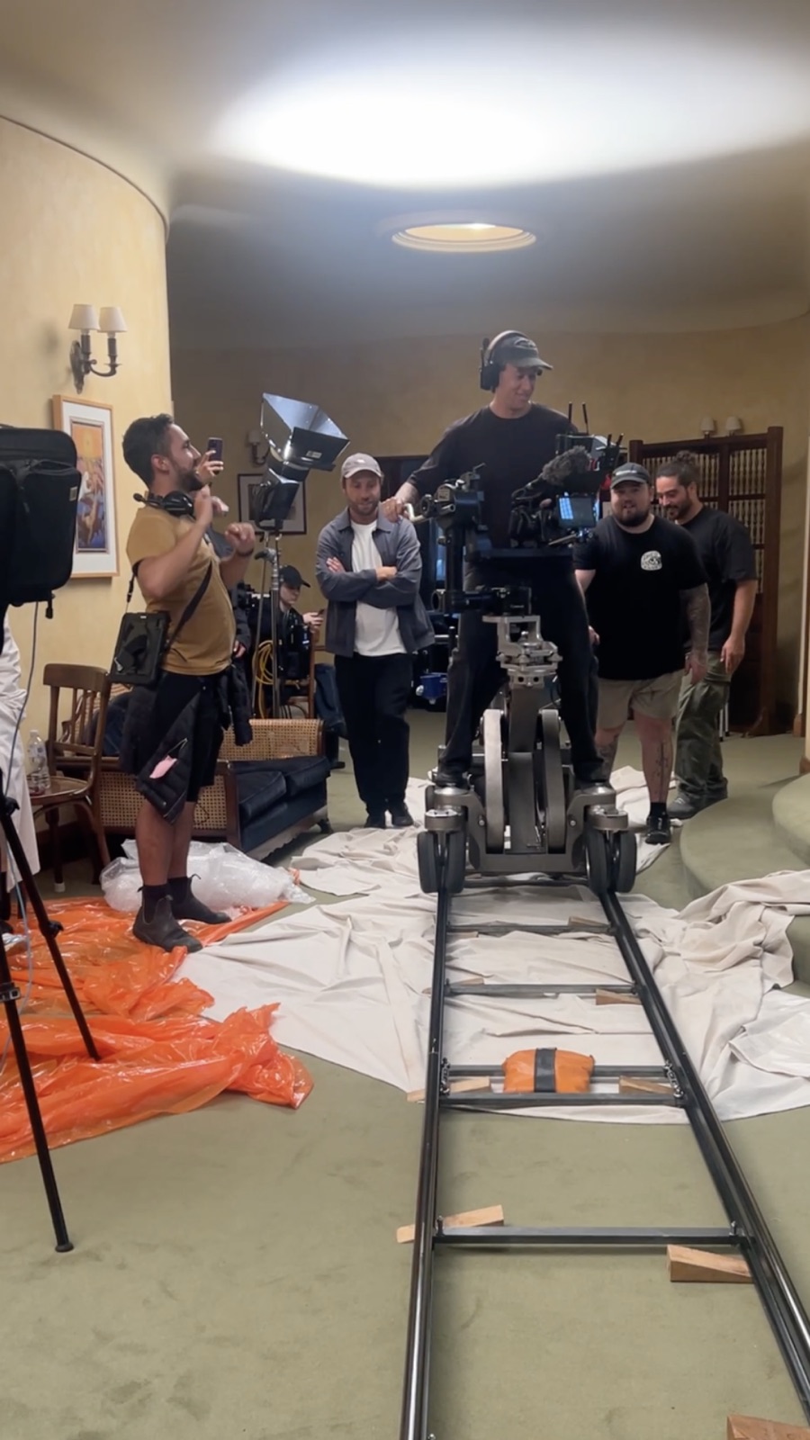 Behind the scenes on the AEOS shoot